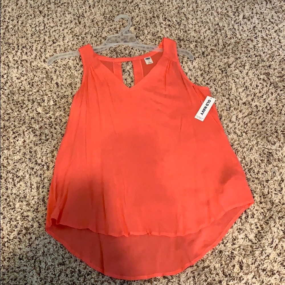 Women’s coral tank blouse